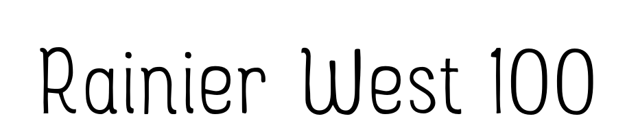 Rainier West 100 Yazı tipi ücretsiz indir